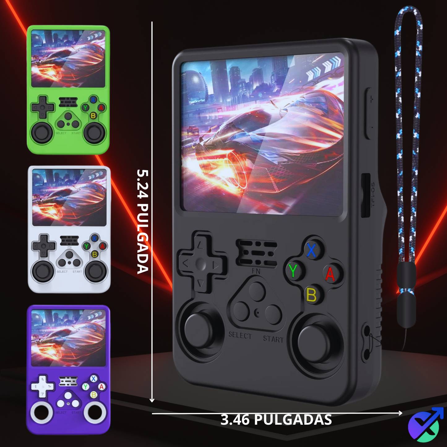 Soft Silicone Rubber Skin Cover for R36S Retro Handheld Game Console, Back Protective Case for R36S Protector Accessories